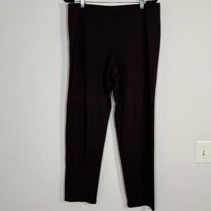 Eileen Fisher heavyweight dressy brown large pants